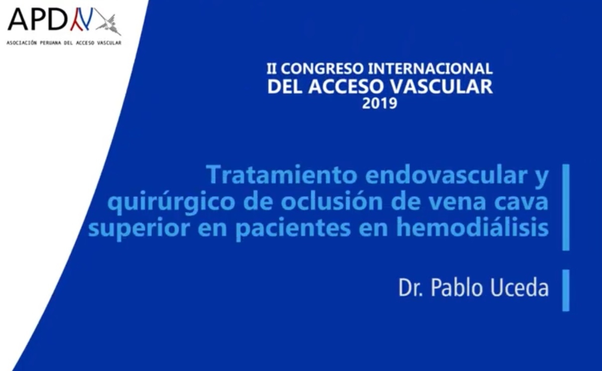 Read more about the article Tratamiento endovascular y quirúrgico de oclusión de vena cava superior en hemodiálisis