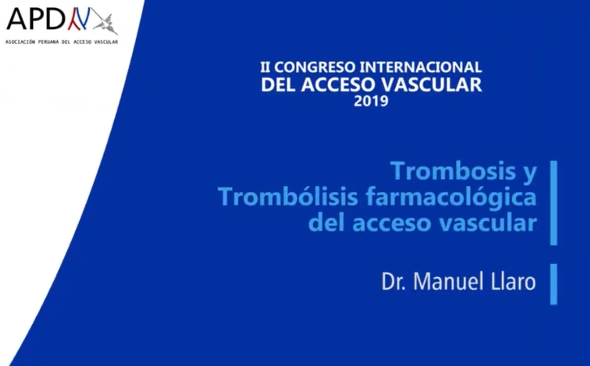 Read more about the article Trombosis y trombolisis famacológica del acceso vascular