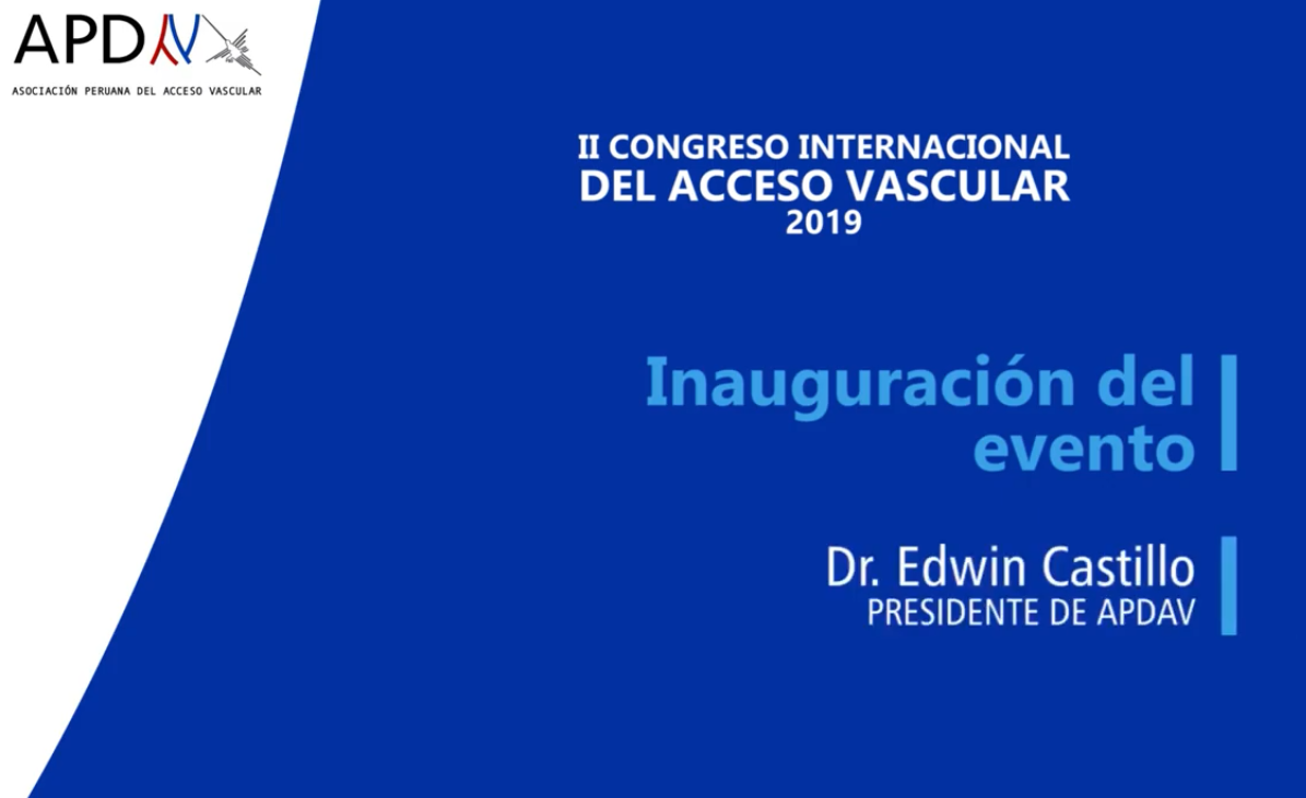 Read more about the article Inauguración del Segundo Congreso Internacional del Acceso vascular